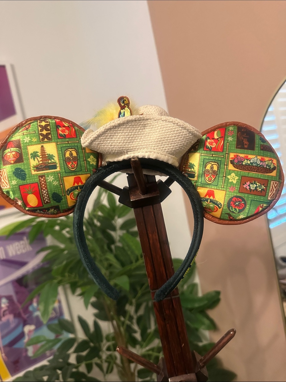 Disney World 50th Anniversary Enchanted Tiki Room Ear Headband